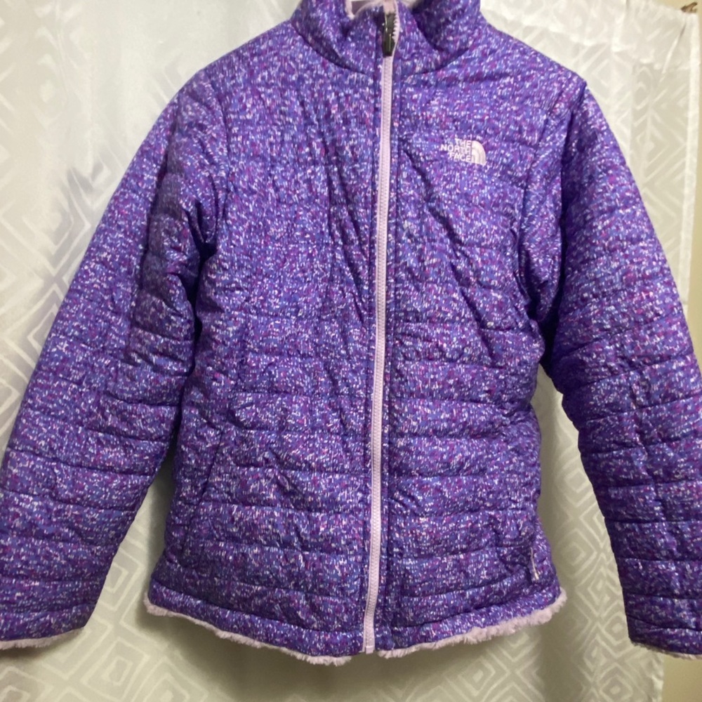 North Face Reversible Mossbud Swirl Jacket Girls